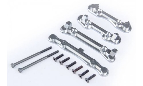 Alloy HD Hinge Plate Set - SILVER | Losi 5ive LT